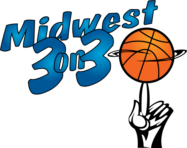 midwest 3on3 JC Basketball Logo