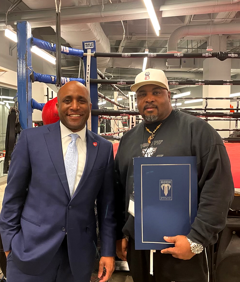 Ronnell with official